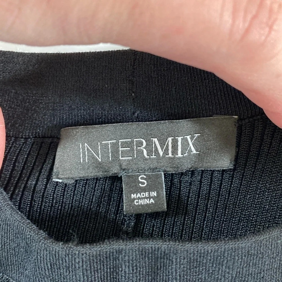 Intermix Leggings Womens Size Small Black Casual Stretch‎ Ankle Zip High Waisted - Picture 6 of 11